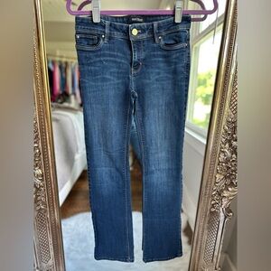 White House Black Market Boot Leg Jeans Size 0 Short